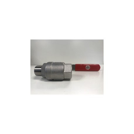 VANNE 3 PIECES LL 13.5 316L