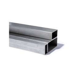 TUBE RECTANGLE INOX 304L GRAIN 220